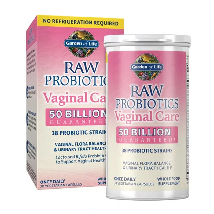 Garden of Life Raw Probiotics Vaginal Care Shelf-Stable 30 Capsules