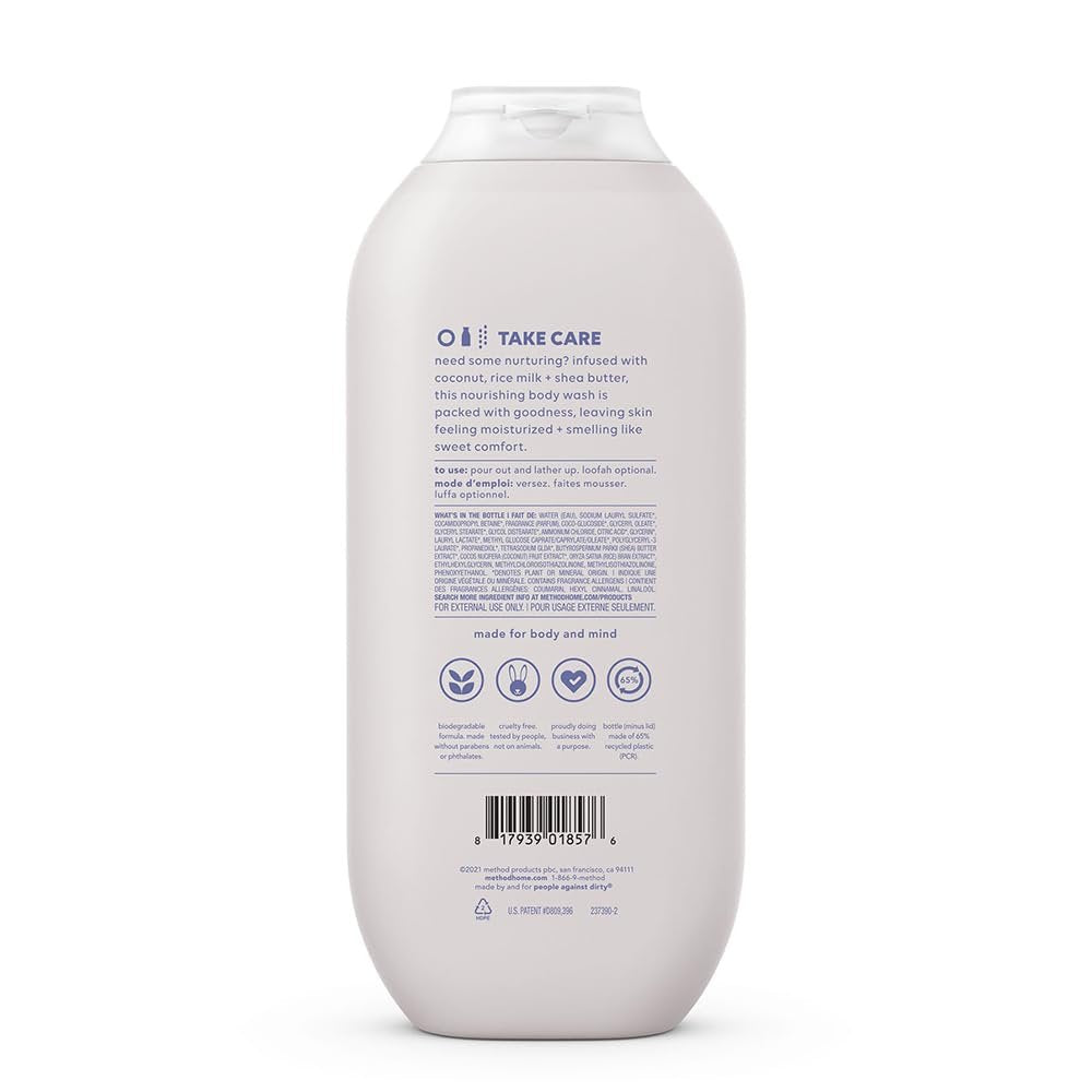 Method Body Paraben & Phthalate Free Body Wash, Simply Nourish, 18 Fl oz