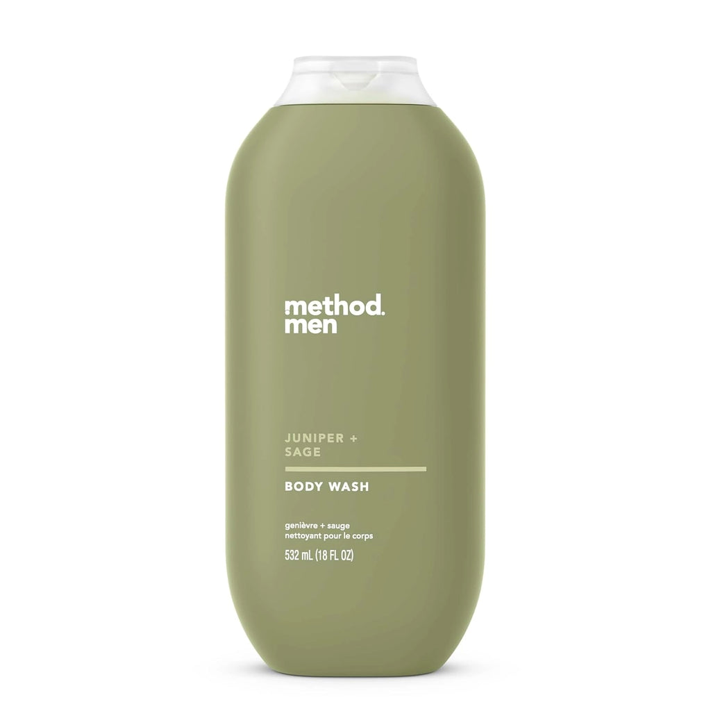 Method Men Body Wash, Juniper + Sage, Paraben and Phthalate Free, 18 Fl oz