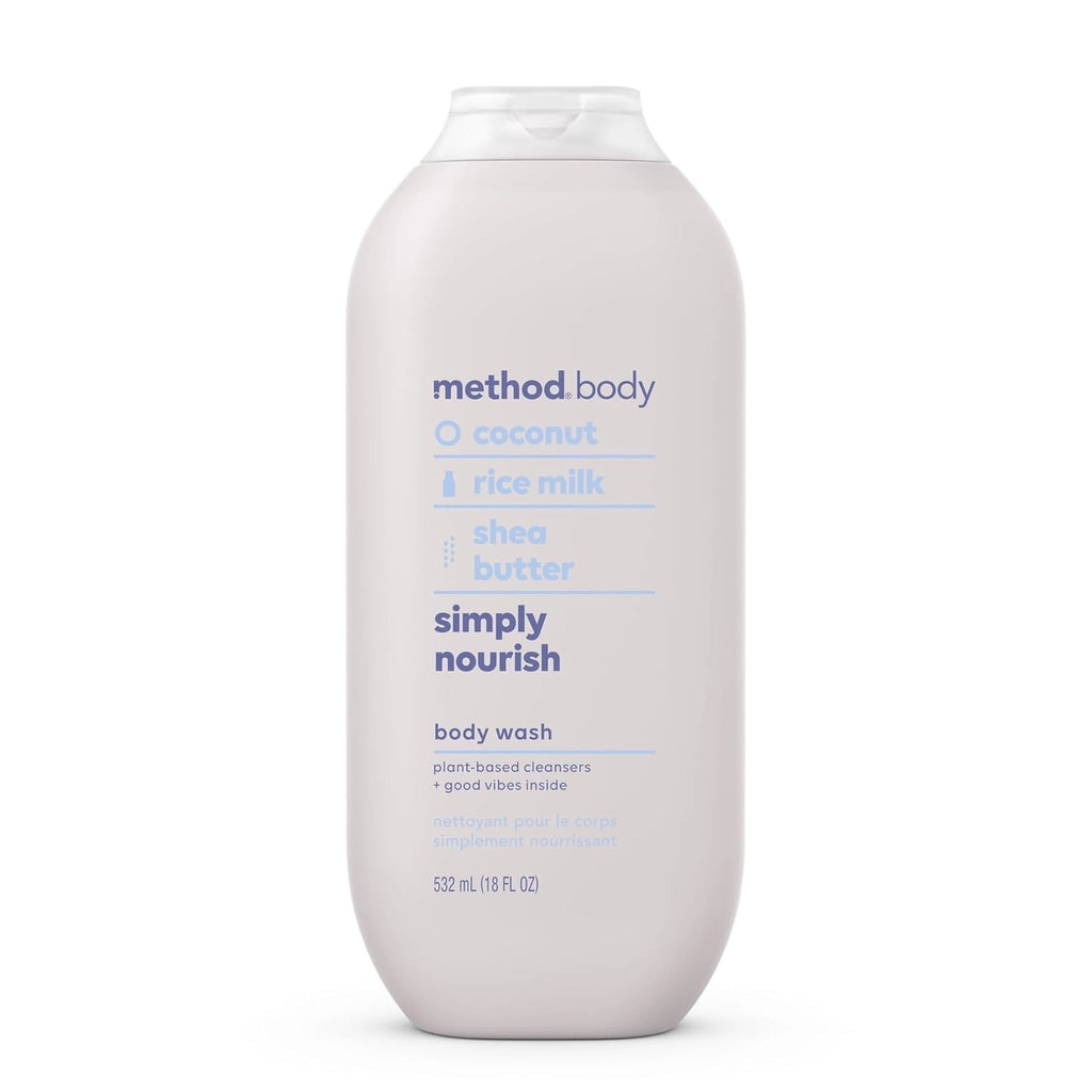 Method Body Paraben & Phthalate Free Body Wash, Simply Nourish, 18 Fl oz